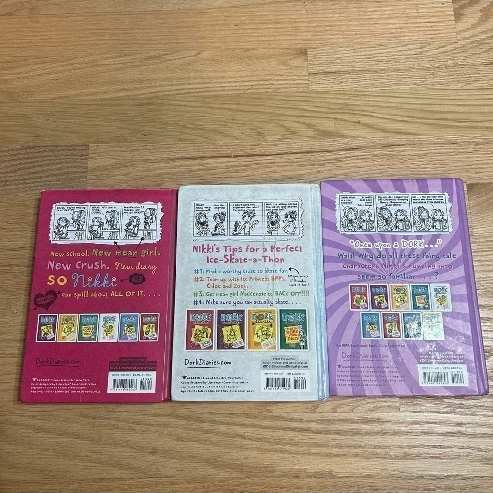 Dork Diaries Book Bundle Hardcover 1 4 8 Russell Fabulous Life Graceful Ice